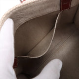Chloé Woody Mini Canvas and Leather 2 in 1 Tote I Beige with Brown