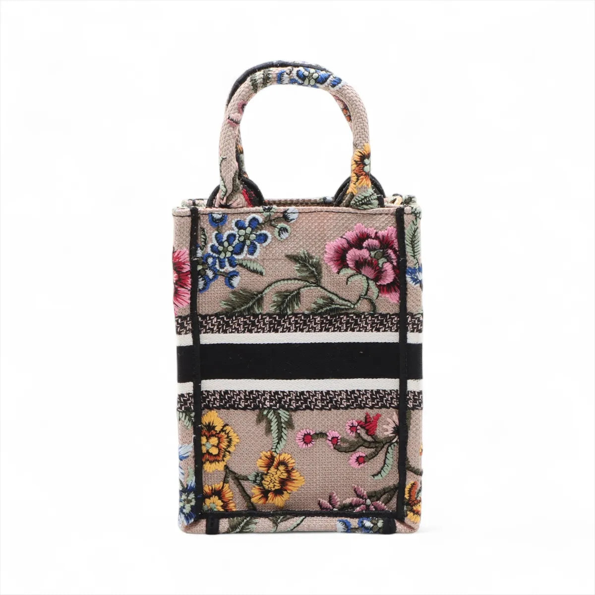 Christian Dior Book Tote Mini Phone Bag Canvas