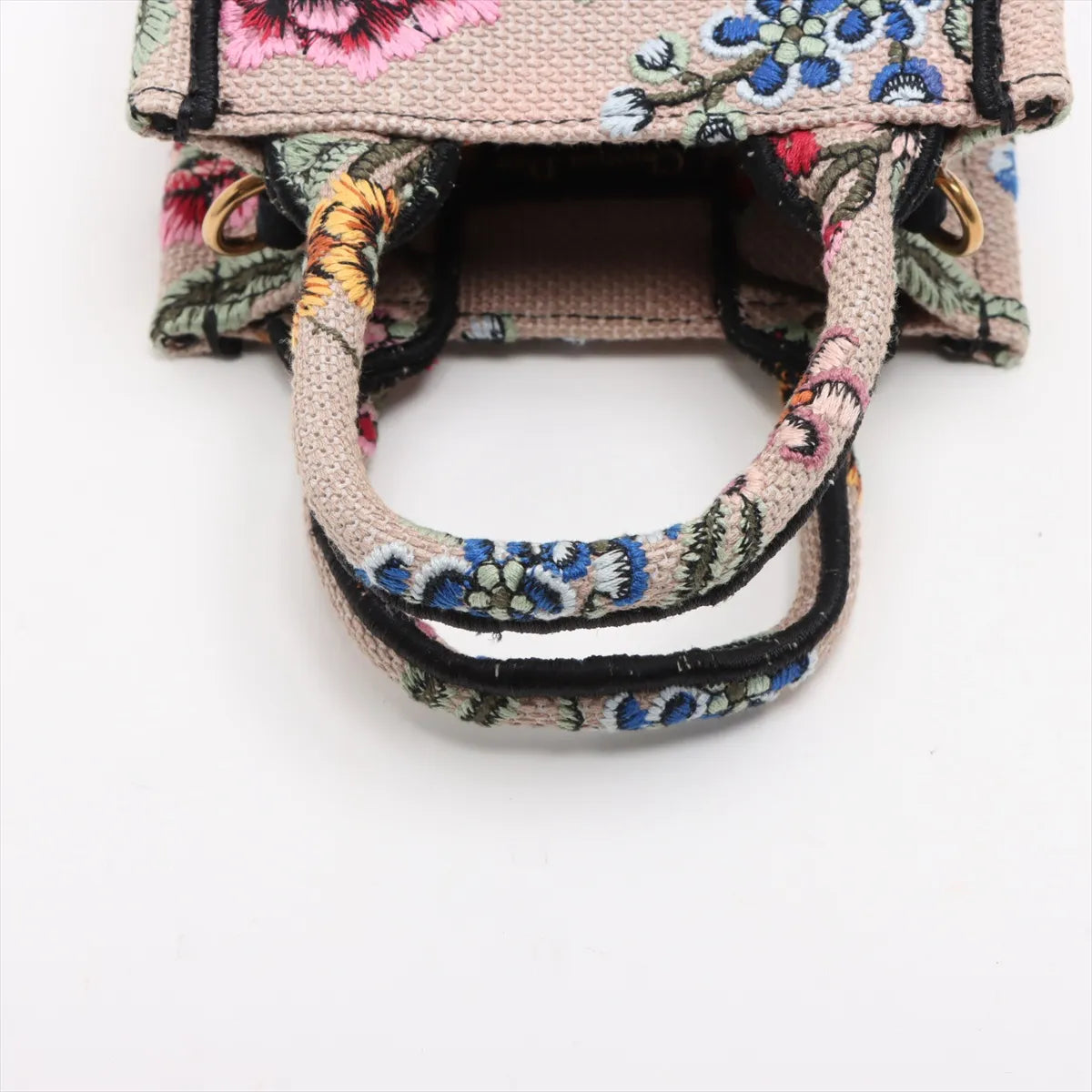 Christian Dior Book Tote Mini Phone Bag Canvas