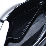 Saint Laurent Calfskin Crocodile Embossed Small Sac de Jour Black