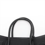 Saint Laurent Calfskin Crocodile Embossed Small Sac de Jour Black