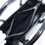 Saint Laurent Calfskin Crocodile Embossed Small Sac de Jour Black