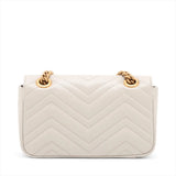 Gucci GG Marmont Leather Chain Shoulder Bag Gray