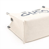Gucci Logo Print handbag beige navy - interior