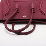 Celine Luggage Micro Shopper bordeaux - hardware