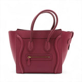 Celine Luggage Micro Shopper bordeaux - front