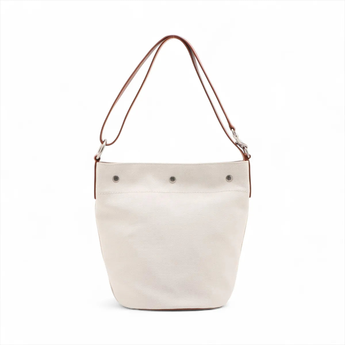 Saint Laurent Rive Gauche bucket bag beige - side