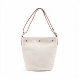 Saint Laurent Rive Gauche bucket bag beige - side