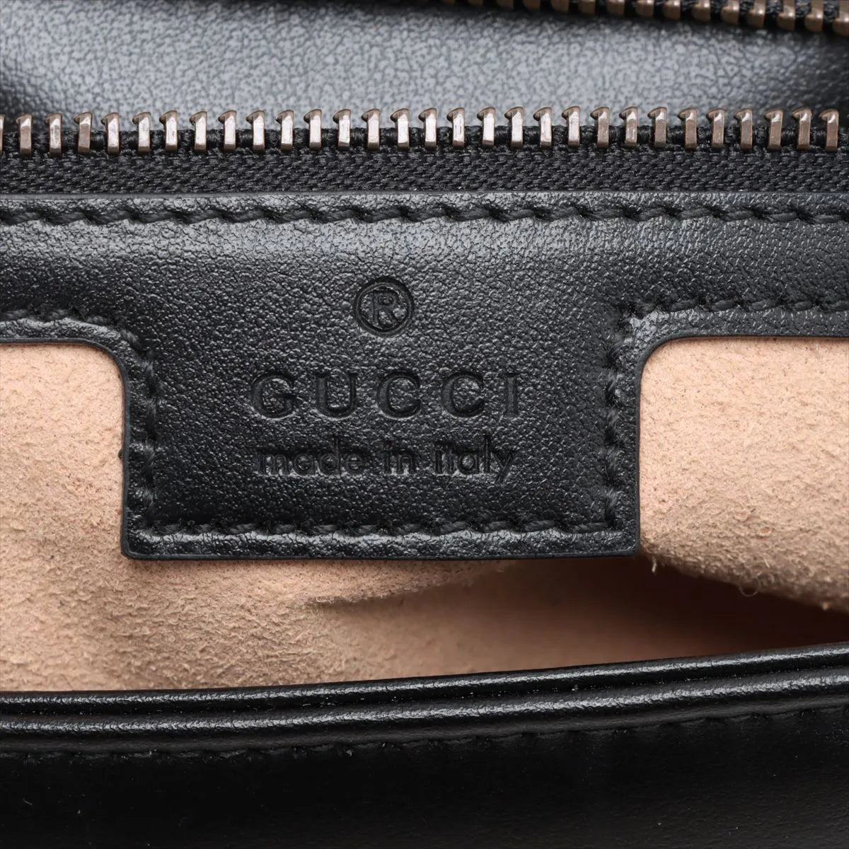 Calfskin Matelasse Small GG Marmont Shoulder Bag Black
