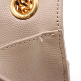 Saint Laurent Paris Envelope Leather Chain Shoulder Bag Beige