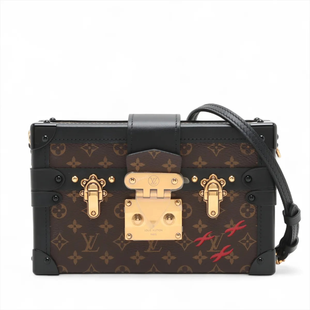 Louis Vuitton Monogram Petite Malle Brown x Black - main