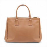 Prada Saffiano handbag brown - side