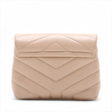 Saint Laurent Lulu shoulder bag beige - side