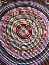 Hermès Tohu Bohu Pleated Scarf I Wine, Purple, and Pink