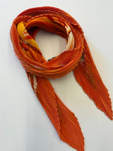 Hermès Smile Pleated Scarf I Orange