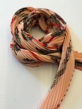 Hermès Alliances Pleated Scarf I Pink