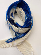 Hermès Swing Pleated Scarf I Blue and White