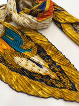 Hermès Carpe Diem Pleated Scarf I Colorful