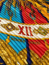 Hermès Carpe Diem Pleated Scarf I Colorful