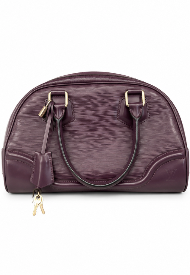 Louis Vuitton Alma Epi Leather Handbag I Plum