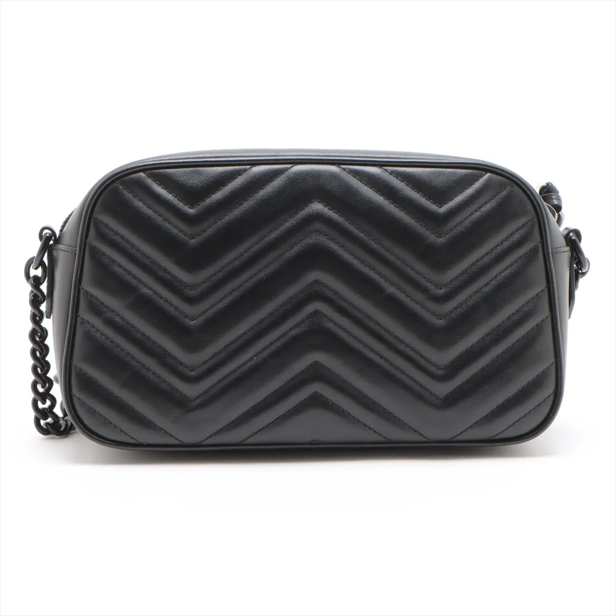 Gucci GG Marmont Matelassé Leather Camera Bag I Black with Black Hardware