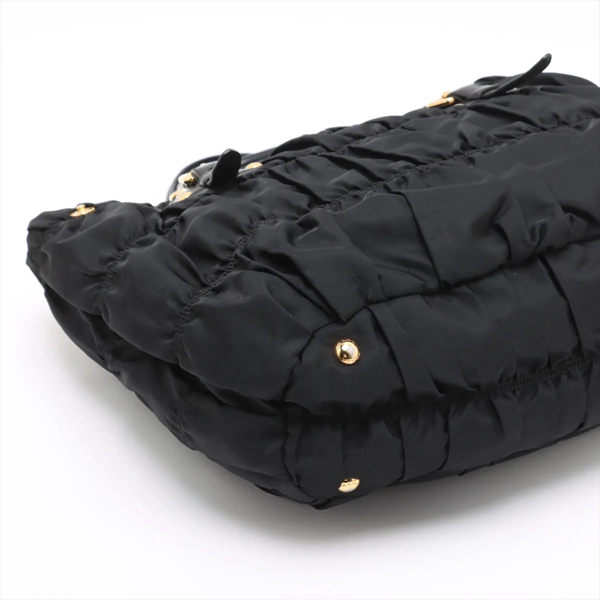 Prada Gather Handbag Black - detail 3