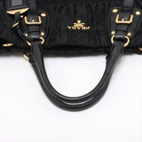 Prada Gather Handbag Black - detail 4