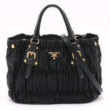 Prada Gather Handbag Black - main