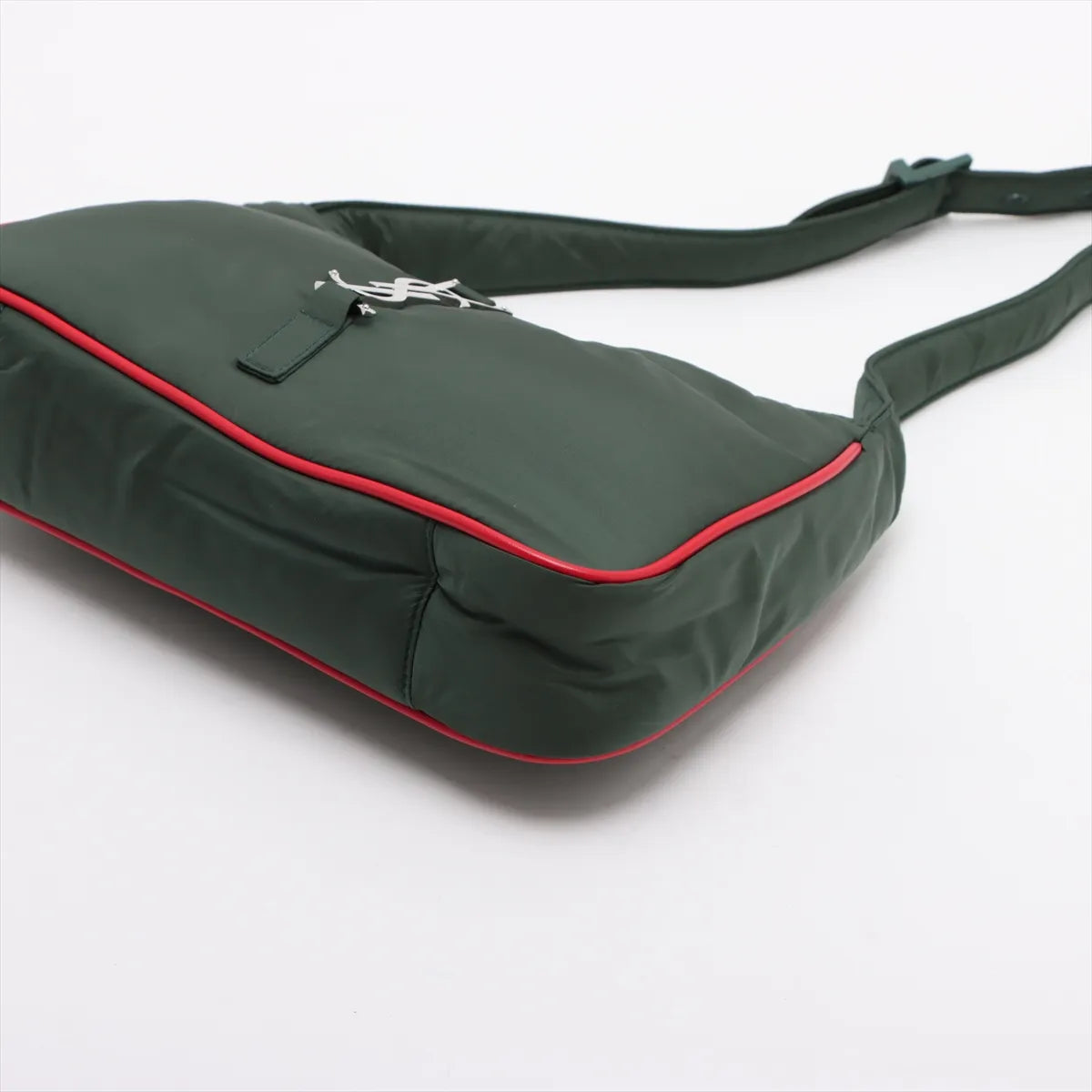 Saint Laurent LE 5 a 7 shoulder bag green x red - detail
