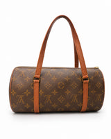 Louis Vuitton Papillon Monogram Coated Canvas Barrel Bag I Brown