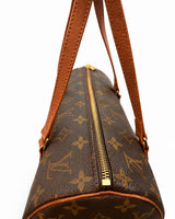 Louis Vuitton Papillon Monogram Coated Canvas Barrel Bag I Brown