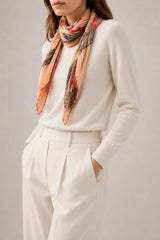 Hermès Alliances Pleated Scarf I Pink