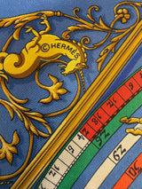 Foto original do lenço Hermès Astrologie / Dies et Hore — detalhe 3
