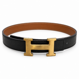 Hermès belt on a white studio background — digitally edited from the actual item photographs