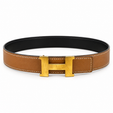 Hermès belt on a white studio background — digitally edited from the actual item photographs