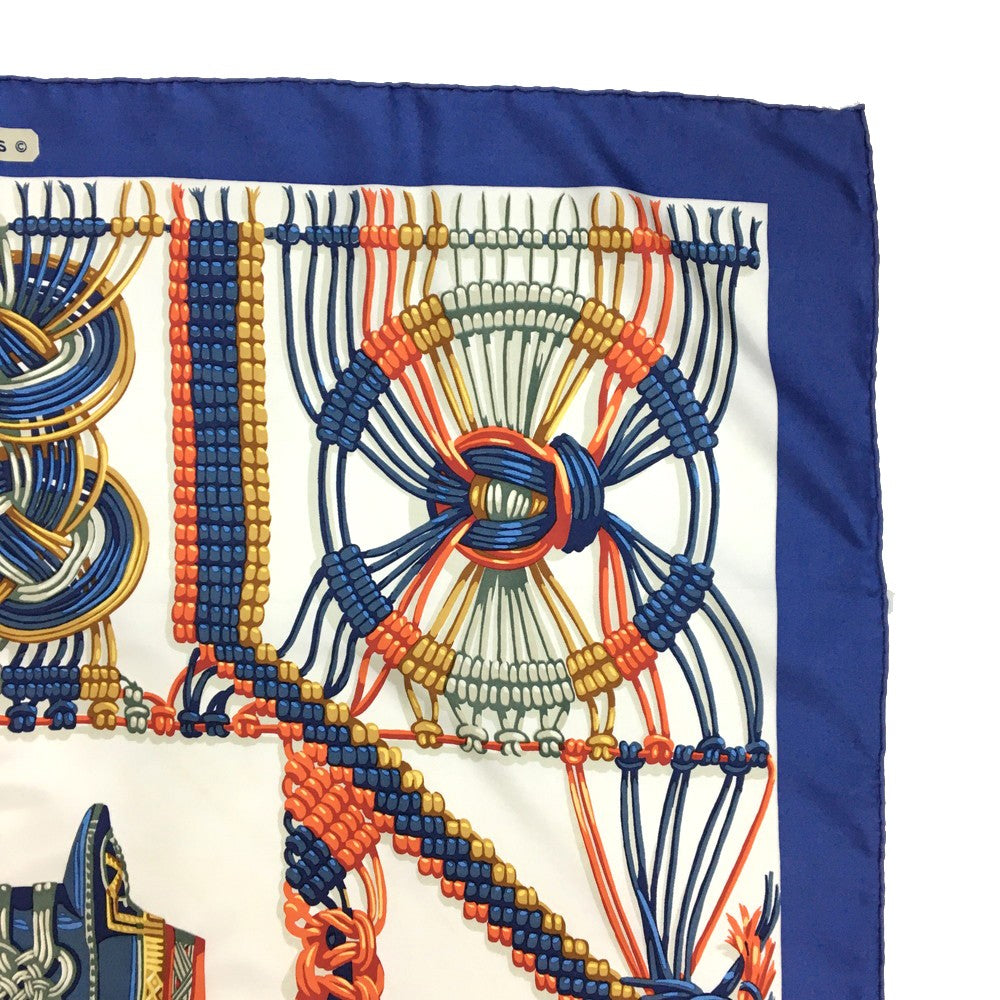 Hermes MACRAME Carre 90 Silk Scarf - Multicolor
