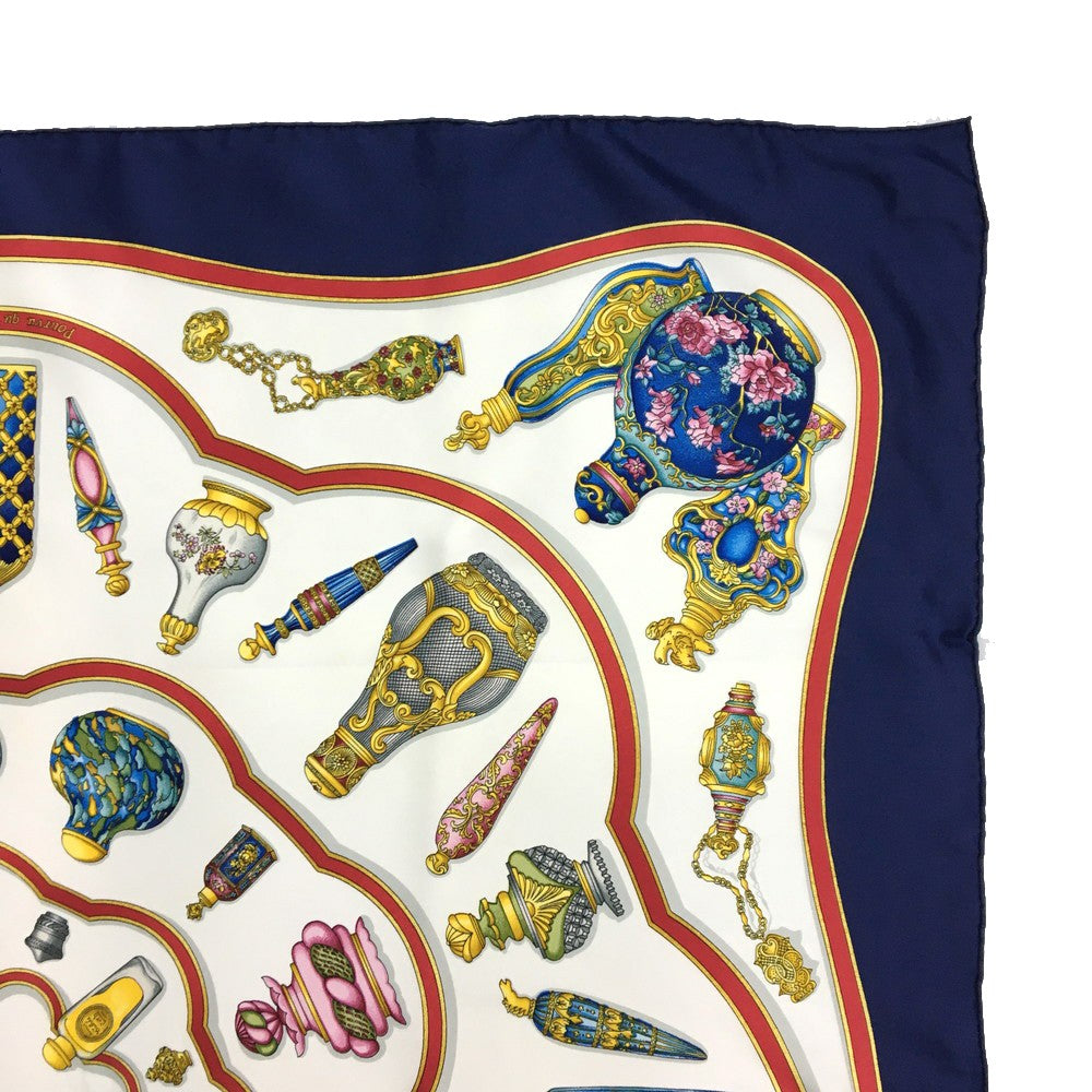 Hermes QU'IMPORTE LE FLACON Carre 90 Silk Scarf - Multicolor