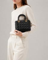 Christian Dior Cannage Lady Dior Leather