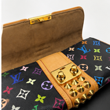 Louis Vuitton Sac Murakami Monogram Multicolore Canvas I Black